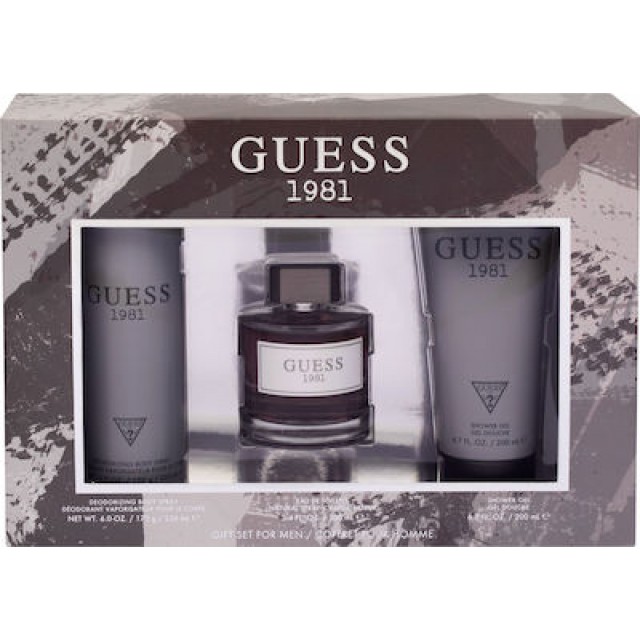 GUESS 1981 For Men SET: EDT 100ml + deo spray 226ml + shower gel 200ml